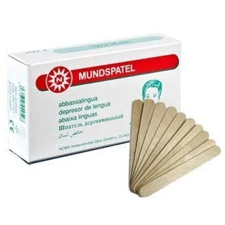 Imagen de Tiga Med Disposable Tongue Depressors, Not Sterile 15 cm, Set of 100 Also Suitable for Hobbies / Crafts by Mundspatel Spatel aus Holz 15cm