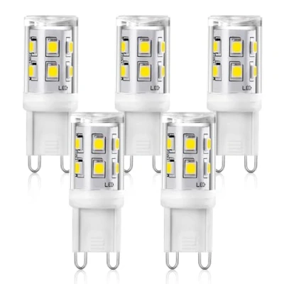 Imagen de Bombillas LED G9 2W, Blanca Fría 6000K, No Regulable, AC 220V 240V, 5 unidades