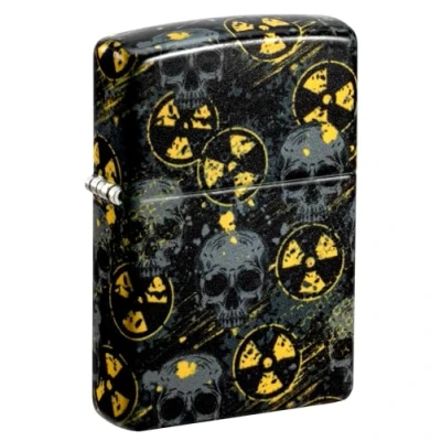 Imagen de Zippo Windproof Lighter Nuclear Skulls Design Refillable for Lifetime Use Gift Box Metal Construction Made in USA