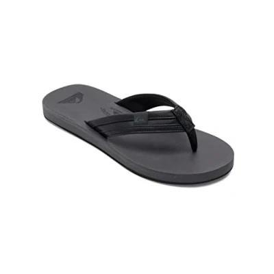 Imagen de Quiksilver Carver Squish Sandalias de dedo, Hombre, Talla: 44, Black/grey/black Fibra sintética