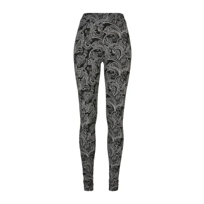 Imagen de Urban Classics SOFT AOP Leggings, Mujer, Talla: XL, Blacknewpaisley