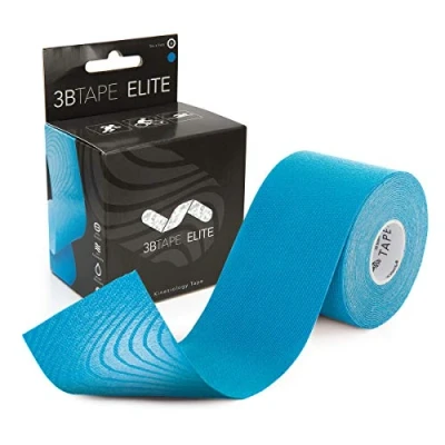 Imagen de 3B TAPE ELITE (5m x 5cm) Cinta de Kinesiología, Soporte Elástico para Músculos y Articulaciones dedicada al Deporte, Ejercicio, Recuperación Lesiones Dolor Muscular Azul