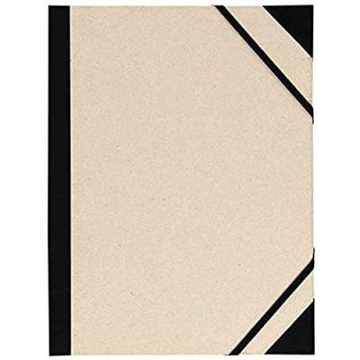 Imagen de Canson 200003134 Carpeta de dibujo creativo, 2 lados con esquinas reforzadas y bandas goma, color gris claro, claro 520 x 720 mm