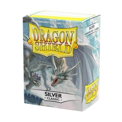Imagen de Dragon Shield Sleeves Silve Standard Size Deck Protectors (100 CT) Arcane Tinmen