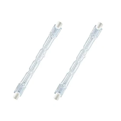 Imagen de LEDLUX 2 Lámparas Halógenas Regulables R7S Blanco Cálido 2700K (118mm, 120W 2250lm)