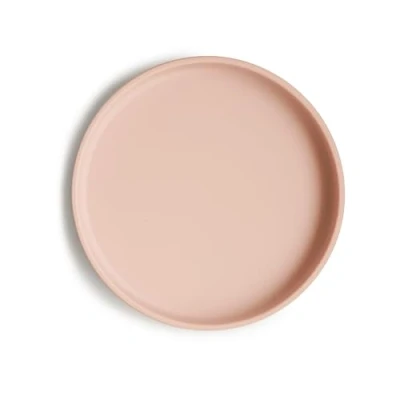 Imagen de mushie Platos de Silicona para Niños con Ventosa Antideslizante Accesorios Aprendizaje Bebés y Pequeños Resistente al Lavavajillas Microondas Blush