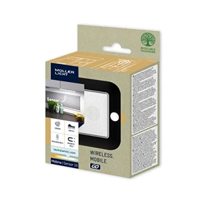Imagen de Müller Licht Lámpara de mueble LED Mobina Sensor 10, batería recargable, negro