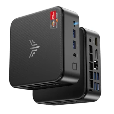 Imagen de NiPoGi AM02PRO Mini PC, AMD Ryzen 7 5800U(hasta 4.3GHz, 8C/16T), 32GB RAM 1024GB(1TB) NVMe SSD Ordenador de Sobremesa para Oficina,Cine en casa,Empresas【DP+HDMI/WiFi 6/Bluetooth 5.2/USB C】