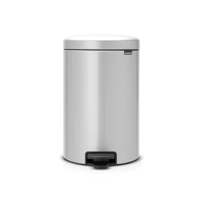 Imagen de Brabantia NewIcon Cubo de basura pedal 20 litros, color gris metalizado