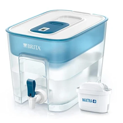 Imagen de BRITA Flow Dispensador de agua filtrada extra grande Incluye un cartucho MAXTRA+ que reduce la cal y el cloro, Única