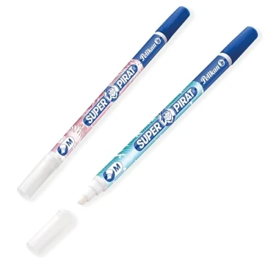 Imagen de Pelikan 811552 Super Pirat AA8Design Edition Borrador de tinta, grosor trazo: M, 2 unidades
