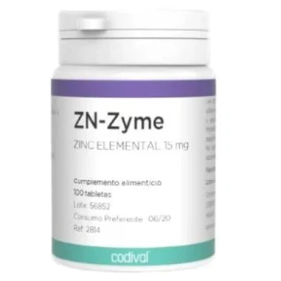 Imagen de Codival Zn Zyme 15Mg. 100Comp. 200 g