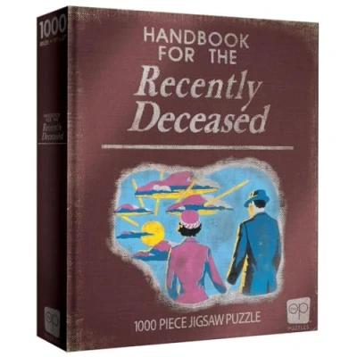 Imagen de USAopoly Beetlejuice Puzzle de 1000 Piezas Manual para los recién fallecidos Puzzel, Multicolor (PZ010 740 HT2100 06)