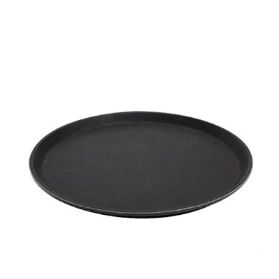 Imagen de APS bandeja Gastro, negra para servir, de PRFV con superficie antideslizante, Ø 35,5 x altura 2 cm,