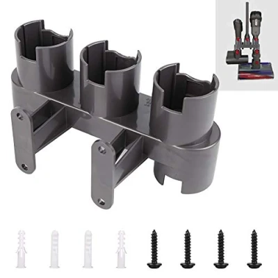 Imagen de ABClife Soporte de accesorios para Dyson V11, V10, V8, V7, Montaje en Pared, Reemplazo aspiradoras (Gris, con paquete piezas)