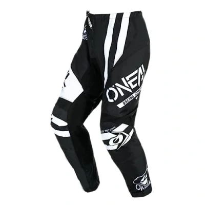 Imagen de O&#039;Neal Maillot Motocross Manga Larga MX Enduro Protección Acolchada Codos, Cuello en V, Transpirable Element Warhawk V.24 Adulto Negro Blanco Talla M