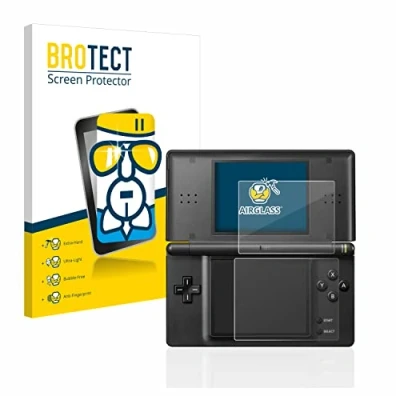 Imagen de BROTECT Protector Pantalla Cristal para Nintendo DS LITE Vidrio [Dureza 9H, Anti Arañazos]