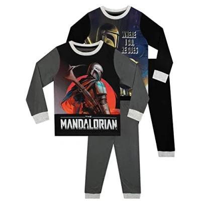 Imagen de Star Wars Pijama para Niños The Mandalorian 2 Pack Multicolor 8 9 años