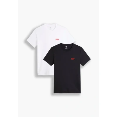 Imagen de Levi&#039;s Crewneck Graphic 2 PACK Camiseta básica, Hombre, Talla: Small, White/caviar