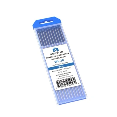 Imagen de MELTSTAR Electrodos de Tungsteno para Soldadura TIG WL20 con 2% Lantano(Azul), Ø1,6x175mm, Paquete 10