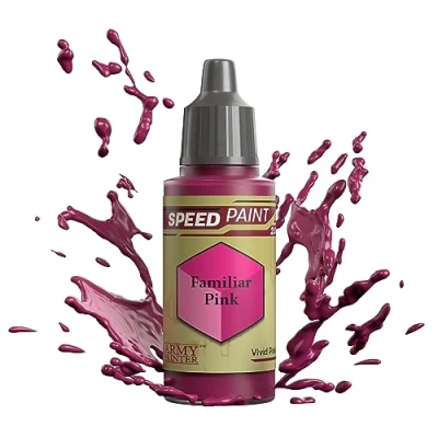 Imagen de The Army Painter Speedpaint Familiar Pink 2.0, Pintura Acrilica Individual de 18ml Solución Una Capa Para Tabletop Miniaturas Como Warhammer 40k y figuras Dungeons and Dragons.