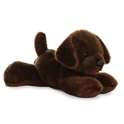 Imagen de Aurora World Animal Aurora, 31257, Mini Flopsie Lil Lucky Labrador Chocolate, Felpa, Marrón, Color