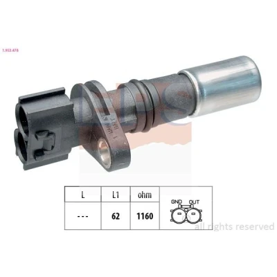 Imagen de EPS 1.953.478 Sensor de Cigueñal Made in Italy OE Equivalent TOYOTA: Yaris II Hatchback, I Hatchback