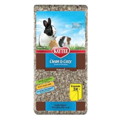 Imagen de Kaytee Superpet Clean &amp; Cozy para Animales pequeños/Roedor/Cama hámster Natural 99,9% Libre de Suciedad Control olores 24,6 litros