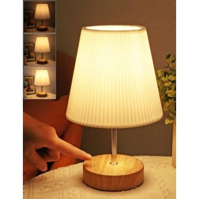 Imagen de HSLighting Lamparas de Mesita Noche por Tacto: Lámpara Sobremesa Regulable Tacto 3 Niveles Brillo Escritorio Ajustable minimalista para Lectura Salón