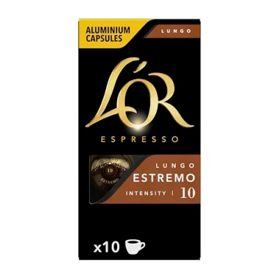 Imagen de L&#039;OR Espresso Cápsulas de Café Lungo Extremo Intensidad 10 100 Compatibles Nespresso (R)* Amazon Exclusive