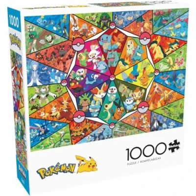 Imagen de Buffalo Games Pokémon rompecabezas de 1000 piezas para adultos, desafiante perfecto noches juegos, tamaño del terminado es 26.75 x 19.75 pulgadas