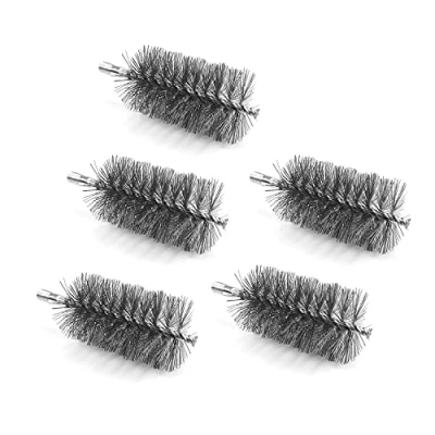 Imagen de Utoolmart Cepillo de limpieza tubos alambre acero 70 mm diámetro 160 longitud 5 piezas