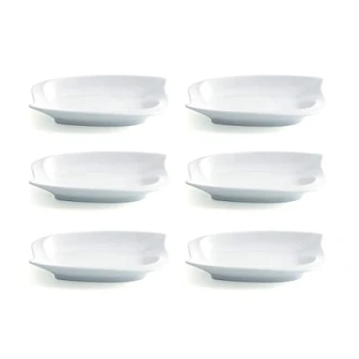 Imagen de Set 6 boles tapas porcelana 15X10 blanca aperitivos gastro fun Quid