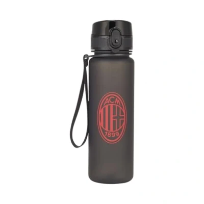 Imagen de A.C. Milan Cantimplora, Producto Oficial, Botella de Agua Lavable, Thermos con Asa Transporte, Deportes (Negro), 0.5 L