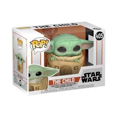 Imagen de Funko Pop! Star Wars: The Mandalorian Grogu (The Child, Baby Yoda) With Bag Figura de Vinilo Coleccionable Idea Regalo Mercancia Oficial Juguetes para Niños y Adultos TV Fans