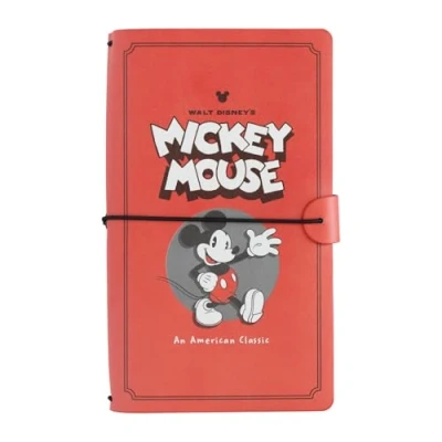 Imagen de Grupo Erik Cuaderno de viaje Disney Mickey notas cuero sintético 19,6X12cm Diario personal Bloc Papeleria