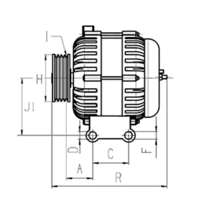 Imagen de HC Cargo F032116842 Alternador 14V 150A FORD: MONDEO 4, FOCUS 3, S Max Mk1