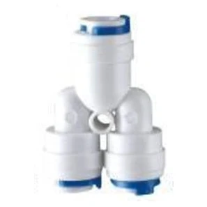 Imagen de Realgoal 1/4&quot; t 3 forma Y tipo de conexion tubo rapida Push Fit conectores para sistema puro filtro osmosis inversa RO agua (paquete 5)