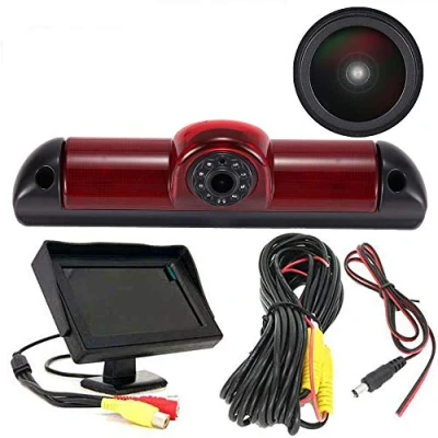 Imagen de HD Auto IP68 1280pixeles Transporter Nocturna Luz de Freno Furgoneta Cámara Marcha Atrás Visión Trasera Coche Puede Ajustar el ángulo Compatible con Fiat Ducato X250/Peugeot Boxter/Citroen Jumper