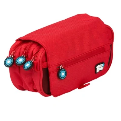 Imagen de Grafoplás , Estuche Escolar Triple Con Solapa Niños Unisex, Rojo, 23x10x10cm