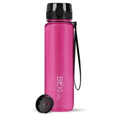 Imagen de 720DGREE Botella Agua 1 Litro “uberBottle“ Tamiz Fruta, crystalClear Sin BPA, Prueba de Fugas, Reutilizable Cantimplora, Water Bottle ideal para Deporte, Fitness, Gimnasio, Senderismo, Ciclismo