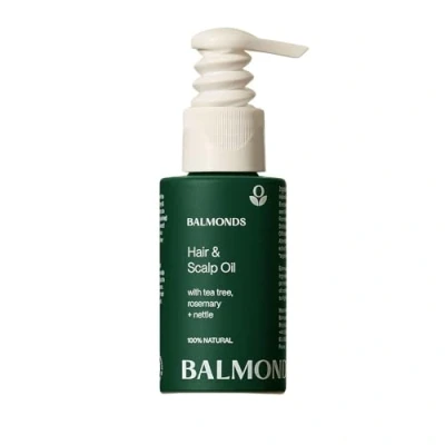 Imagen de Balmonds Aceite para cabello, cuero cabelludo y barba de 50 ml con romero, cáñamo árbol té, tratamiento acondicionador natural seco picazón, nutre e hidrata