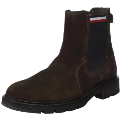 Imagen de Tommy Hilfiger Hombre Botas de caña baja Corpoarte Suede Chelsea ante, Marrón (Cocoa), 41 EU