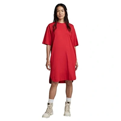 Imagen de G STAR RAW Boxy U Tee Kleid , Vestido para Mujer, Rojo (acid red D22840 C336 A911), S