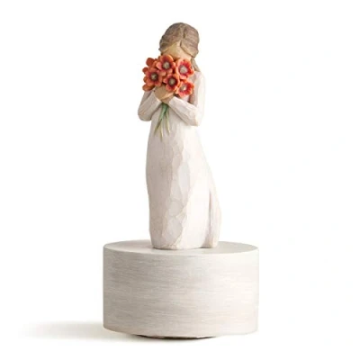 Imagen de Figura de niña con flores, Willow Tree, Home Deco, Enesco