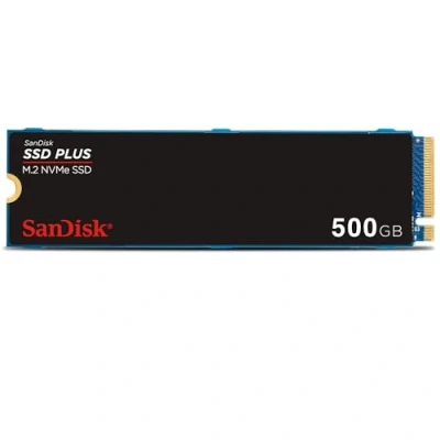 Imagen de SanDisk SSD Plus 500GB, M.2 2280 PCIe Gen3 NVMe SSD, con velodidad de lectura hasta 3200 MB/s