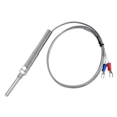 Imagen de Controlador de Temperatura, Keenso Sensor Termopar Tipo K Rosca M8 Hilo Temperatura (1M)