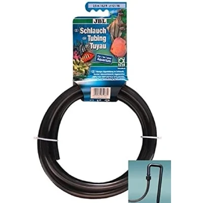 Imagen de JBL 6109000 Manguera de agua, diámetro 19/25, longitud 2,5 m, adecuada para acuarios, estanques y terrarios acuáticos, color gris