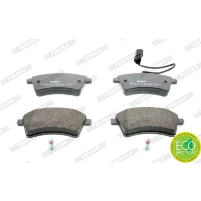 Imagen de FERODO PREMIER ECO FRICTION FDB4340 Juego de pastillas freno con contacto avisador desgaste accesorios RENAULT: Kangoo II / Grand