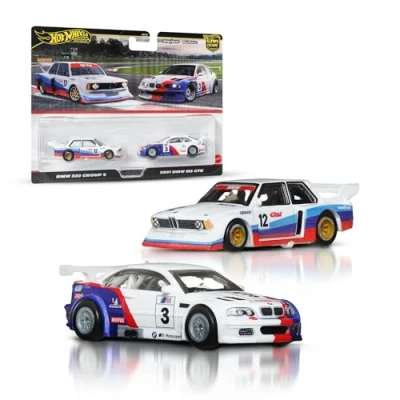 Imagen de Hot Wheels Premium Car Culture Pack con dos vehículos a escala 1:64, parejas únicas, neumáticos Real Riders, chasis Metal/Metal, juguete para coleccionistas, JBK99